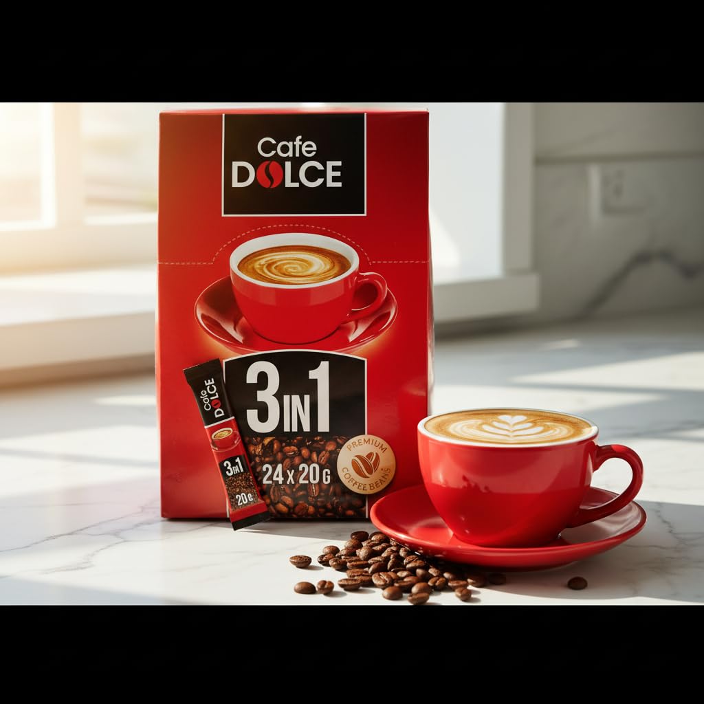 Cafe Dolce 3 in 1 Instant Coffee Rich & Creamy Coffee Premix
